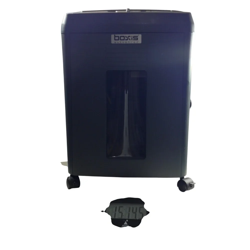 Boxis Autoshred AF90 90-Sheet Micro-Cut Paper Shredder Grey Office Asking: $85